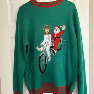 Men’s Tipsy Elves Christmas Sweater size L EUC. Worn for photos